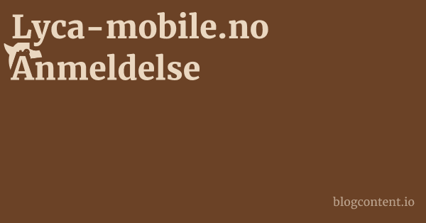 Lyca-mobile.no Anmeldelse 1 by Partners
