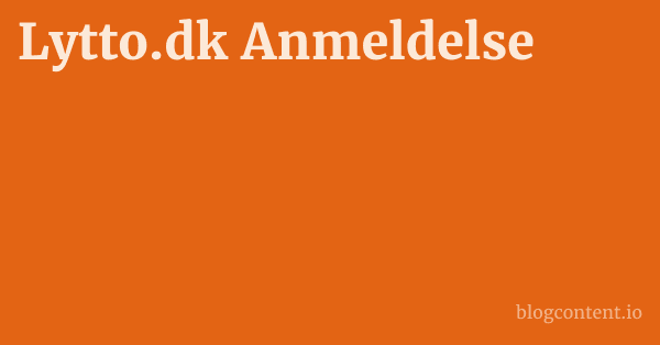 Lytto.dk Anmeldelse 1 by Partners
