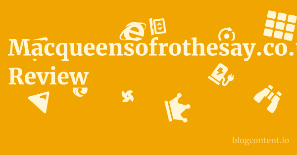 Macqueensofrothesay.co.uk Review 1 by Partners
