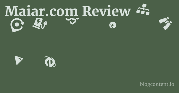 Maiar.com Review 1 by Partners