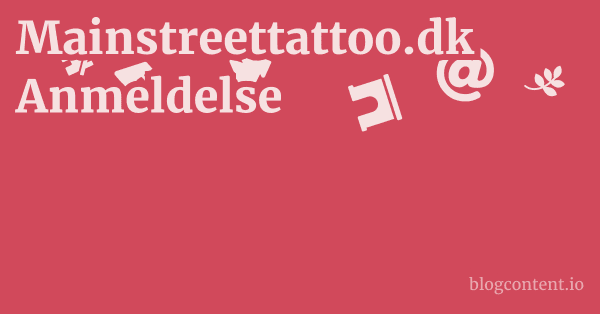 Mainstreettattoo.dk Anmeldelse 1 by Partners