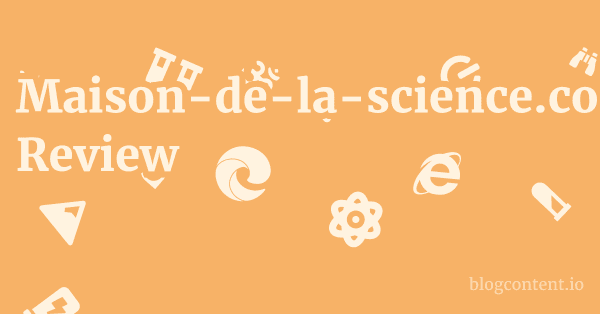 Maison-de-la-science.com Review 1 by Partners