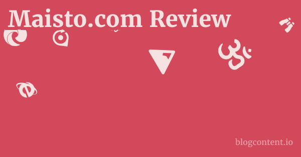 Maisto.com Review 1 by Partners