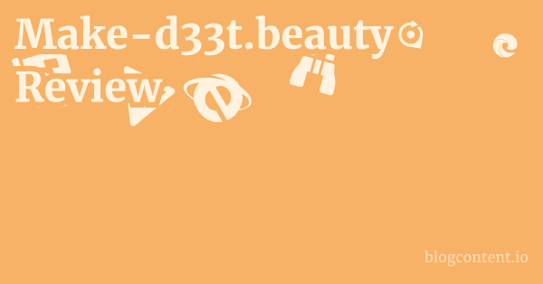 Make-d33t.beauty Review 1 by Partners