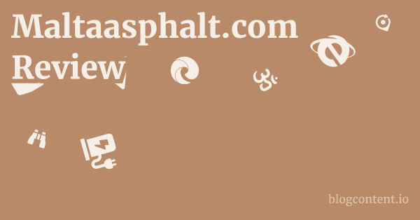 Maltaasphalt.com Review 1 by Partners