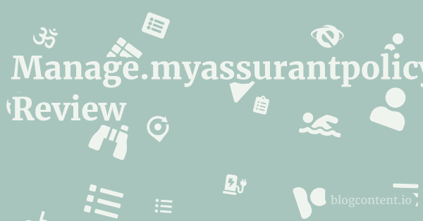 Manage.myassurantpolicy.com Review 1 by Partners