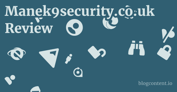 Manek9security.co.uk Review 1 by Partners