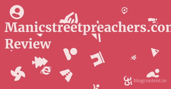 Manicstreetpreachers.com Review 1 by Partners