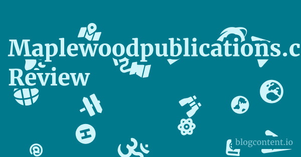 Maplewoodpublications.com Review 1 by Partners