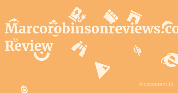 Marcorobinsonreviews.com Review 1 by Partners