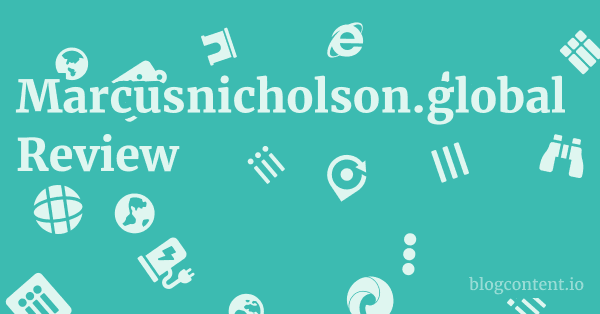 Marcusnicholson.global Review 1 by Partners