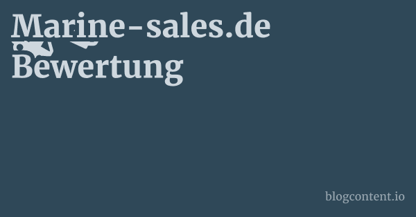 Marine-sales.de Bewertung 1 by Partners