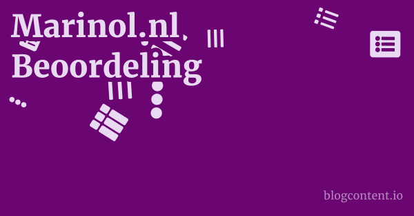 Marinol.nl Beoordeling 1 by Partners