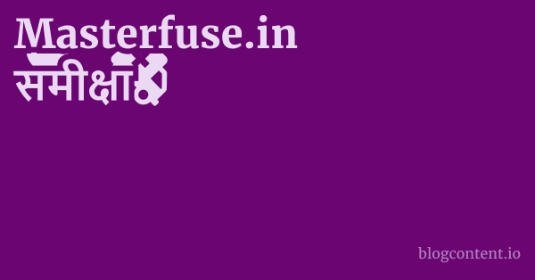 Masterfuse.in समीक्षा 1 by Partners