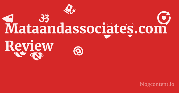 Mataandassociates.com Review 1 by Partners