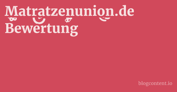 Matratzenunion.de Bewertung 1 by Partners