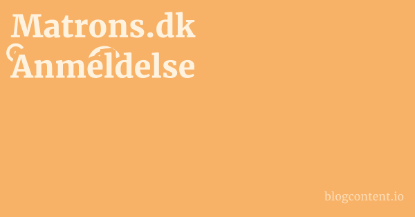 Matrons.dk Anmeldelse 1 by Partners