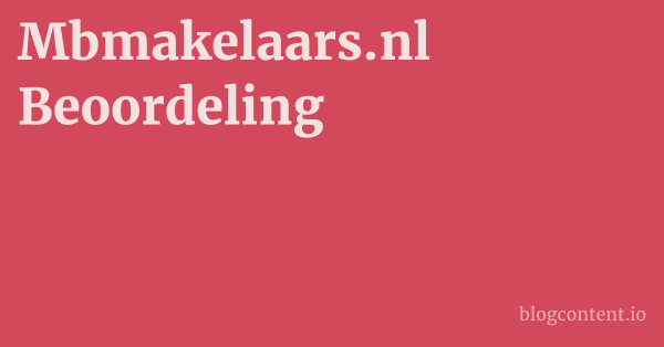 Mbmakelaars.nl Beoordeling 1 by Partners