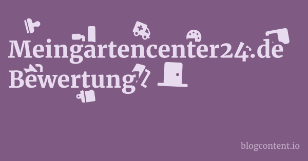 Meingartencenter24.de Bewertung 1 by Partners