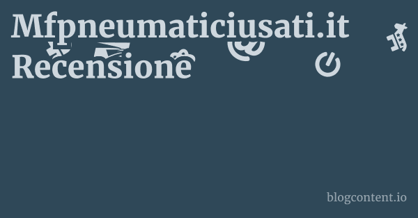 Mfpneumaticiusati.it Recensione 1 by Partners