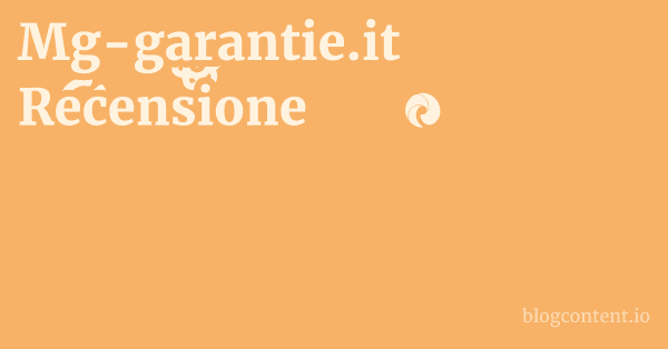 Mg-garantie.it Recensione 1 by Partners