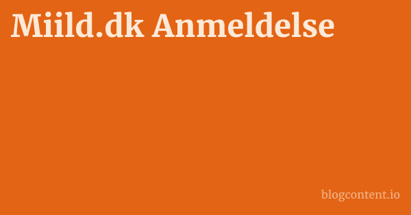Miild.dk Anmeldelse 1 by Partners