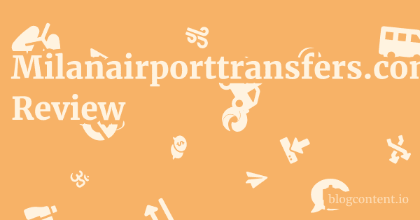 Milanairporttransfers.com Review 1 by Partners