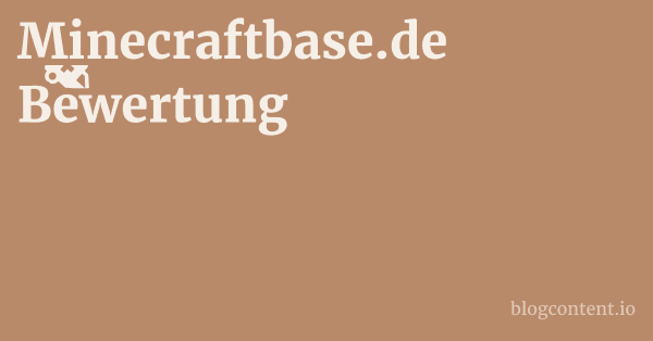 Minecraftbase.de Bewertung 1 by Partners