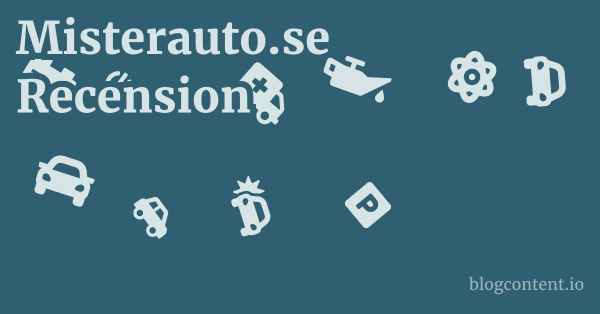Misterauto.se Recension 1 by Partners
