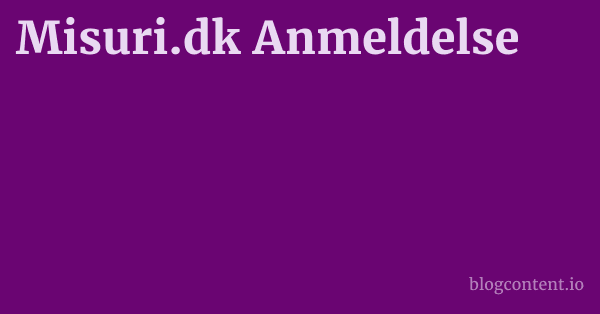 Misuri.dk Anmeldelse 1 by Partners