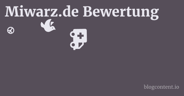 Miwarz.de Bewertung 1 by Partners