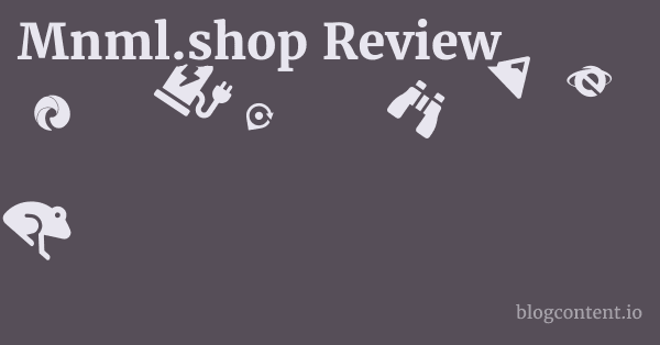 Mnml.shop Review 1 by Partners