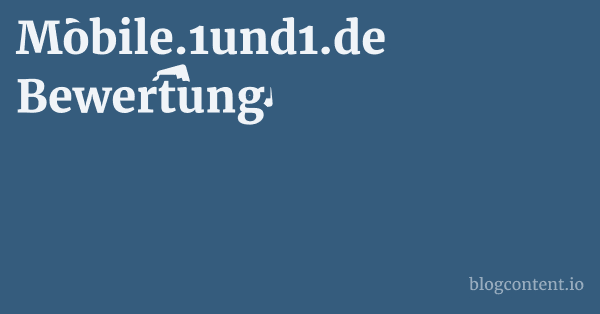 Mobile.1und1.de Bewertung 1 by Partners