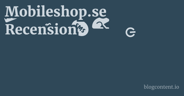 Mobileshop.se Recension 1 by Partners