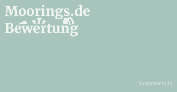Moorings.de Bewertung 1 by Partners