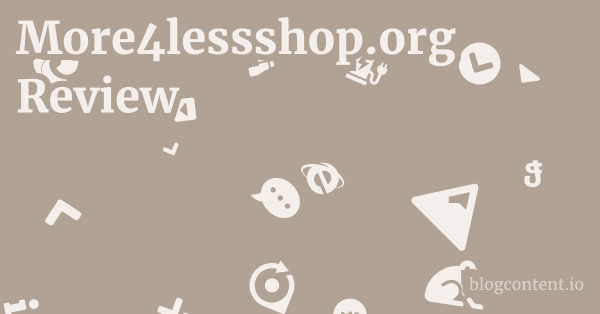 More4lessshop.org Review 1 by Partners