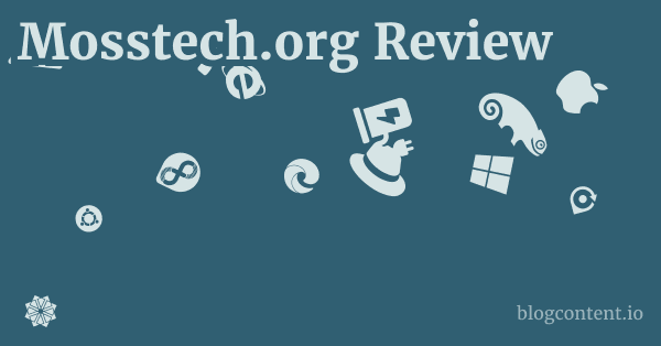 Mosstech.org Review 1 by Partners