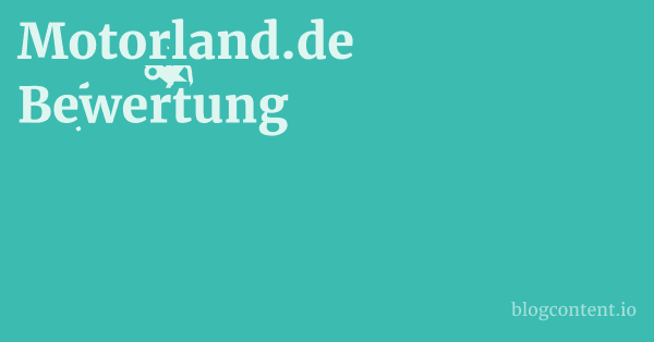 Motorland.de Bewertung 1 by Partners