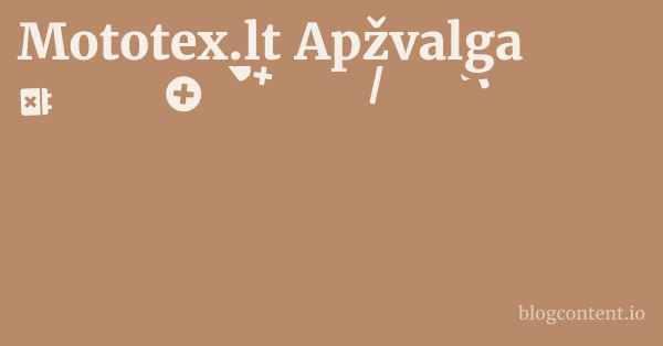 Mototex.lt Apžvalga 1 by Partners