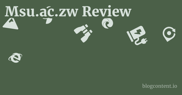 Msu.ac.zw Review 1 by Partners