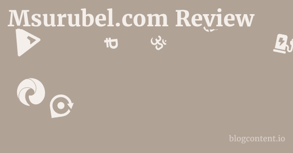 Msurubel.com Review 1 by Partners