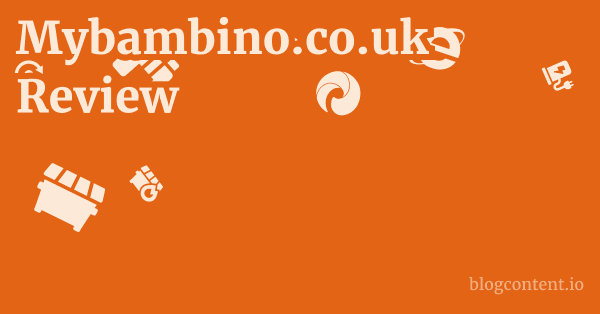 Mybambino.co.uk Review 1 by Partners