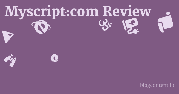 Myscript.com Review 1 by Partners