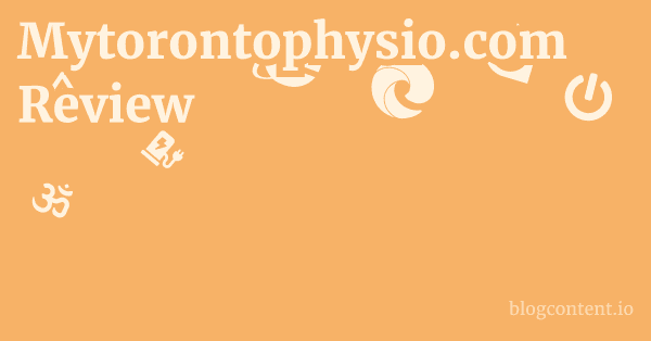 Mytorontophysio.com Review 1 by Partners