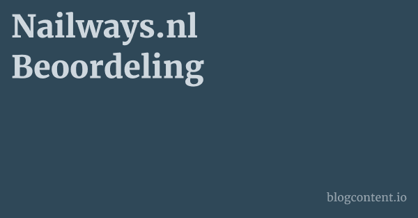 Nailways.nl Beoordeling 1 by Partners
