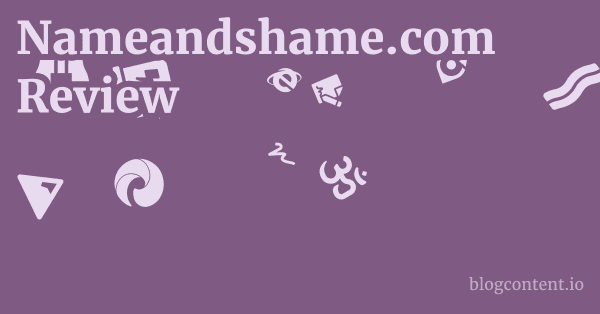 Nameandshame.com Review 1 by Partners