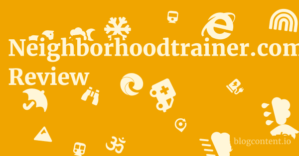 Neighborhoodtrainer.com Review 1 by Partners