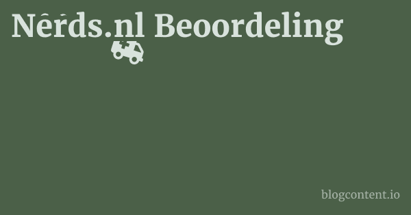 Nerds.nl Beoordeling 1 by Partners