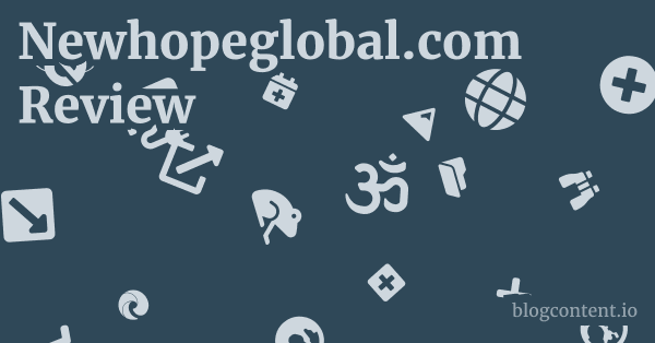 Newhopeglobal.com Review 1 by Partners