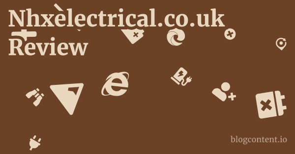 Nhxelectrical.co.uk Review 1 by Partners